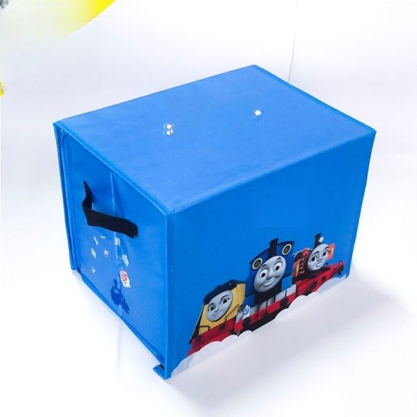 Toy Storage Box - Foldable Children's Play Mat Organizer, Children's Toy Storage Bin with Folding Design