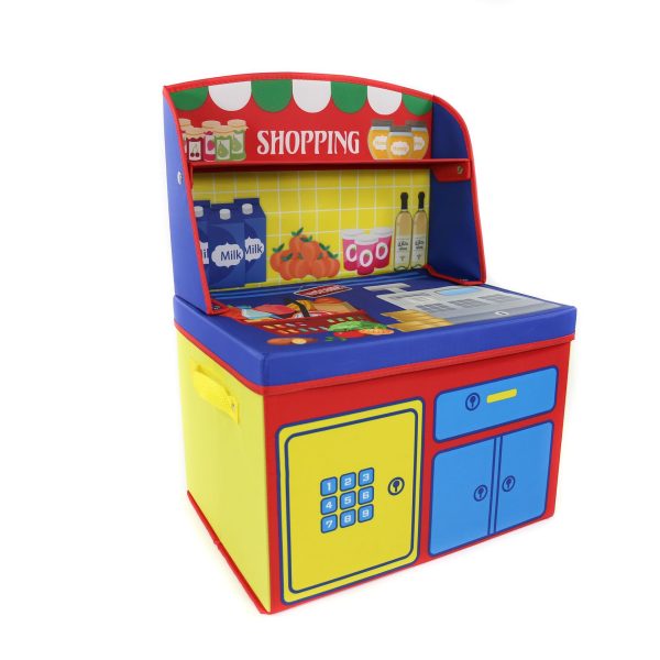 Children's Toy Storage Box - Foldable, Multi-Functional Pretend Play Storage for Kids' Home Organization
