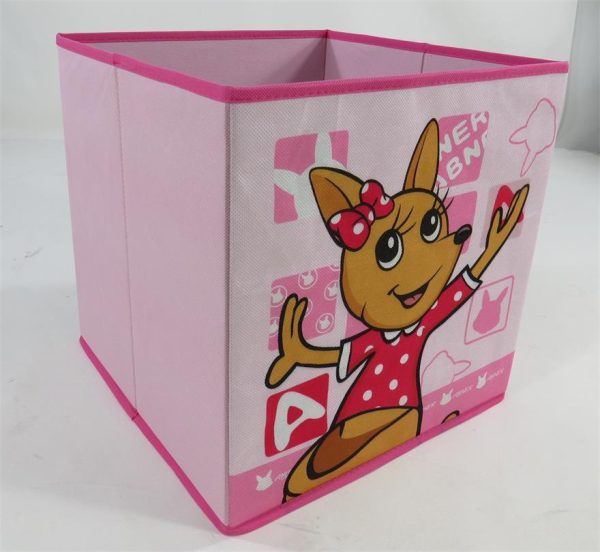 Children's Adorable Animal-themed Foldable Toy Storage Box - Non-woven Open-Top Organizer