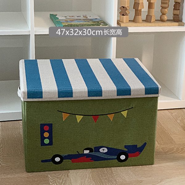 Kindergarten Washable Foldable Storage Box - Children's Book Organizer and Household Clothing Wardrobe Storage Solution
