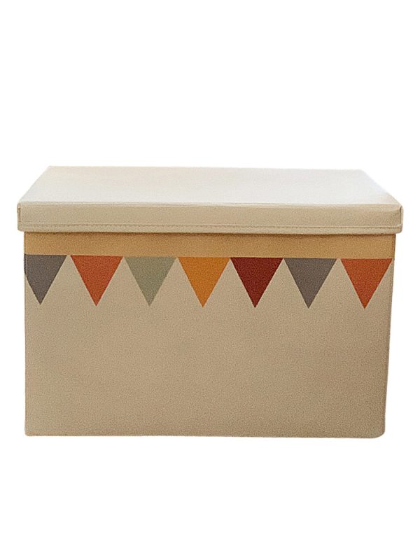 Eco-Friendly Washable Foldable Storage Box with Lid - Clothing Organizer for Wardrobe, Children's Carrying, and Portable Storage