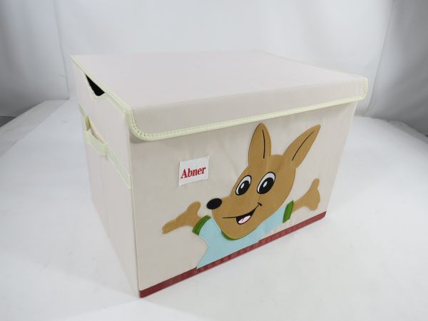 Children's Animal-themed Foldable Storage Box - High-Capacity Toy Chest with Flip-Top Lid