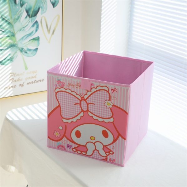 Japanese-Style Girl's Heart Home Foldable Storage Box - Children's Toy Organizer with Kuroko-themed Sections for Underwear and Socks