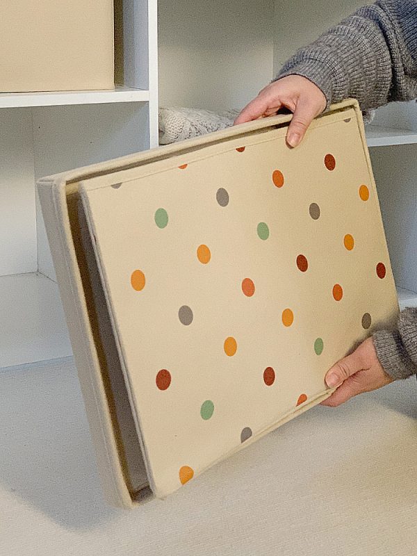 Eco-Friendly Washable Foldable Storage Box with Lid - Clothing Organizer for Wardrobe, Children's Carrying, and Portable Storage