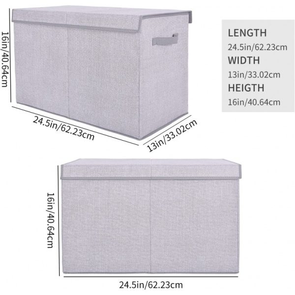 Foldable Cartoon Toy Storage Box - Square Household Children's Room Organizer for Baby's Blocks, Books, and Fabric Items