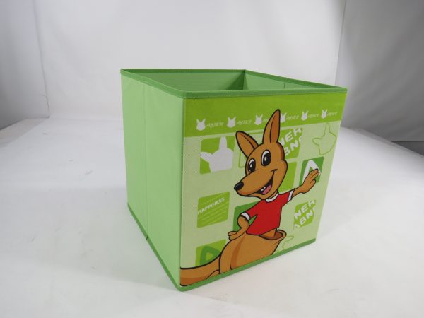 Children's Adorable Animal-themed Foldable Toy Storage Box - Non-woven Open-Top Organizer