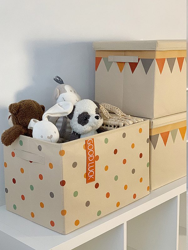 Eco-Friendly Washable Foldable Covered Storage Box - Underwear, Clothing, and Wardrobe Organizer, Children's Car Portable Storage