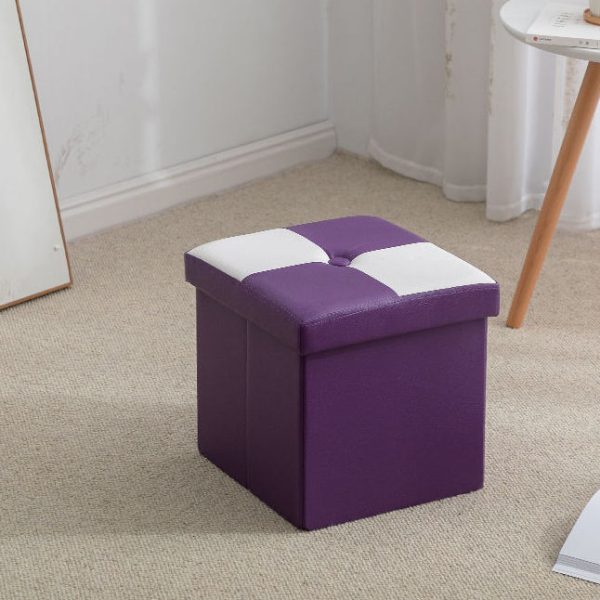 Folding Storage Ottoman Bench