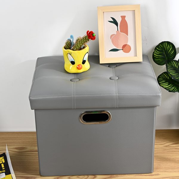 Leather Ottoman Footrest Foot Stool