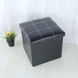 Storage Ottoman Upholstered Line Bench