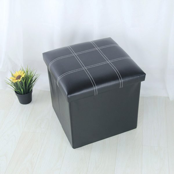 Storage Ottoman Upholstered Line Bench