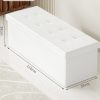 Folding Storage Ottoman Bench
