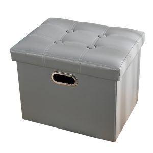 Leather Ottoman Footrest Foot Stool