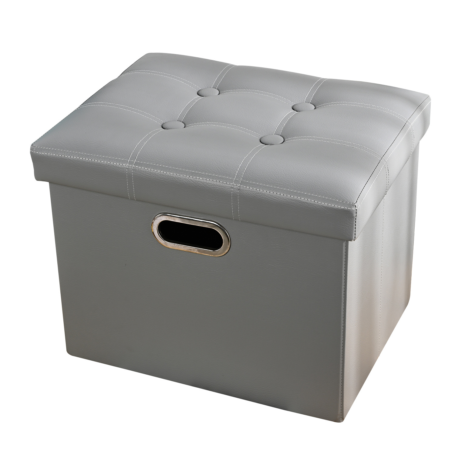 Leather Ottoman Footrest Foot Stool
