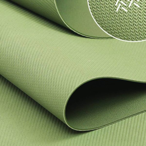 Thin rubber non-slip portable foldable yoga mat fitness mat