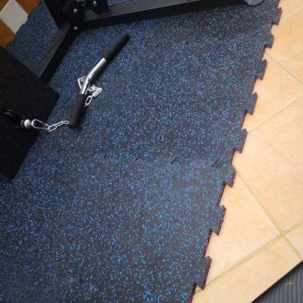 Dumb barbell shock absorption sound insulation buffer splicing foldable sports floor mat