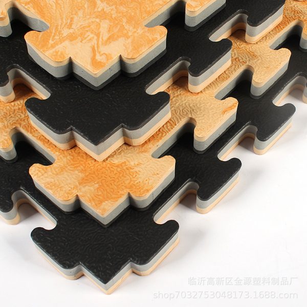 Wood grain taekwondo mat high density splicing thickened EVA foam sports floor mat