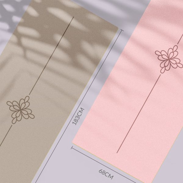 1.5mm thin natural rubber mat pu yoga mat absorbs sweat, non-slip, foldable and portable