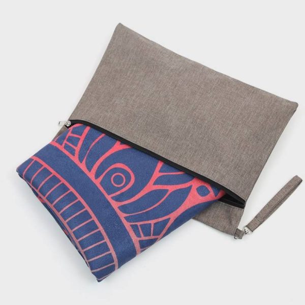 Ultra-thin suede portable natural rubber foldable yoga mat