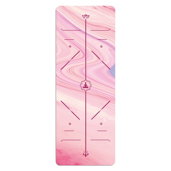 Ultra-thin suede printed yoga mat with rubber foldable from 1.5mm to 5mm thick