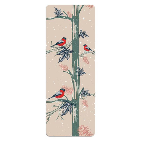 Ultra-thin suede printed yoga mat with rubber foldable from 1.5mm to 5mm thick