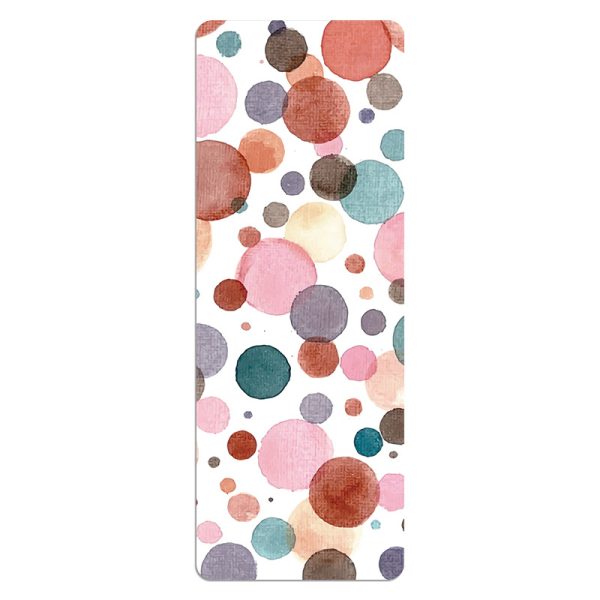 Ultra-thin suede printed yoga mat with rubber foldable from 1.5mm to 5mm thick