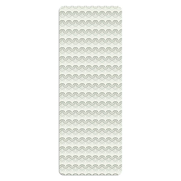 Ultra-thin suede printed yoga mat with rubber foldable from 1.5mm to 5mm thick