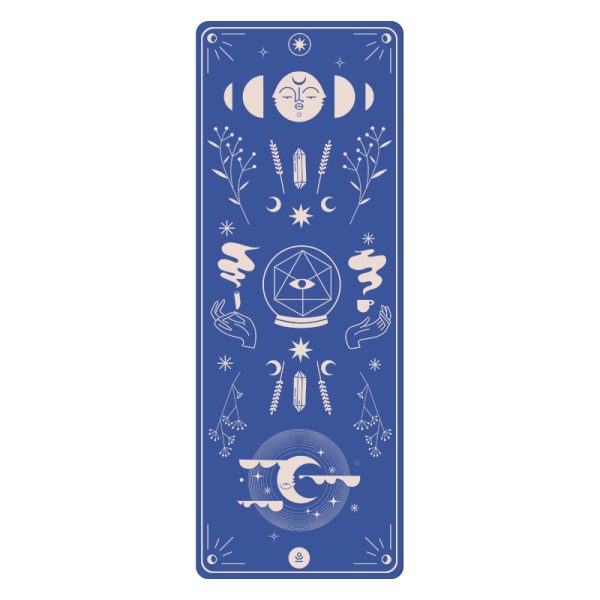 1mm thin rubber foldable romantic printed yoga mat