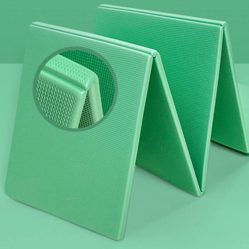 6mm thickened TPE material, easy to store and non-curling yoga mat