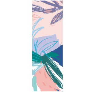Tropical suede 1.5mm thin sweat-absorbent foldable yoga mat