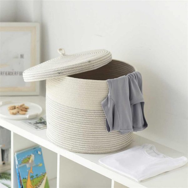 Cotton Rope Woven Laundry Basket