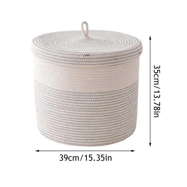 Cotton Rope Woven Laundry Basket
