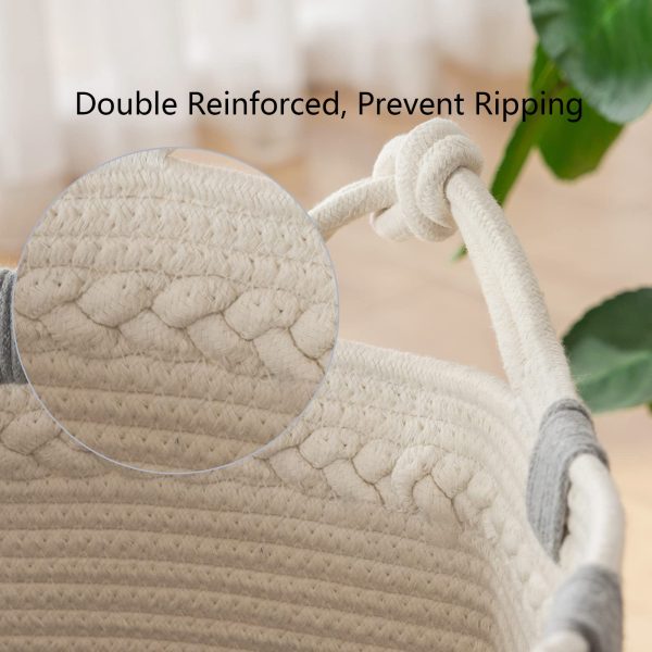 Large Woven Rope Laundry Basket
