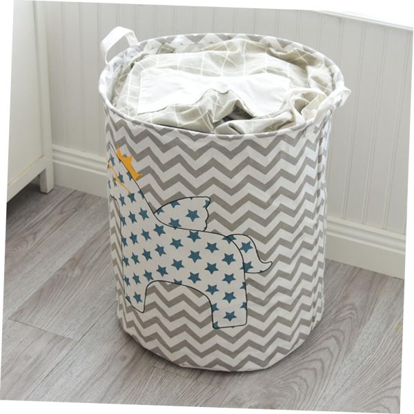 2Pcs Pentagram Wavy Horse Clothes Storage Laundry Basket