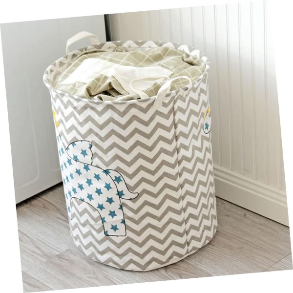 2Pcs Pentagram Wavy Horse Clothes Storage Laundry Basket