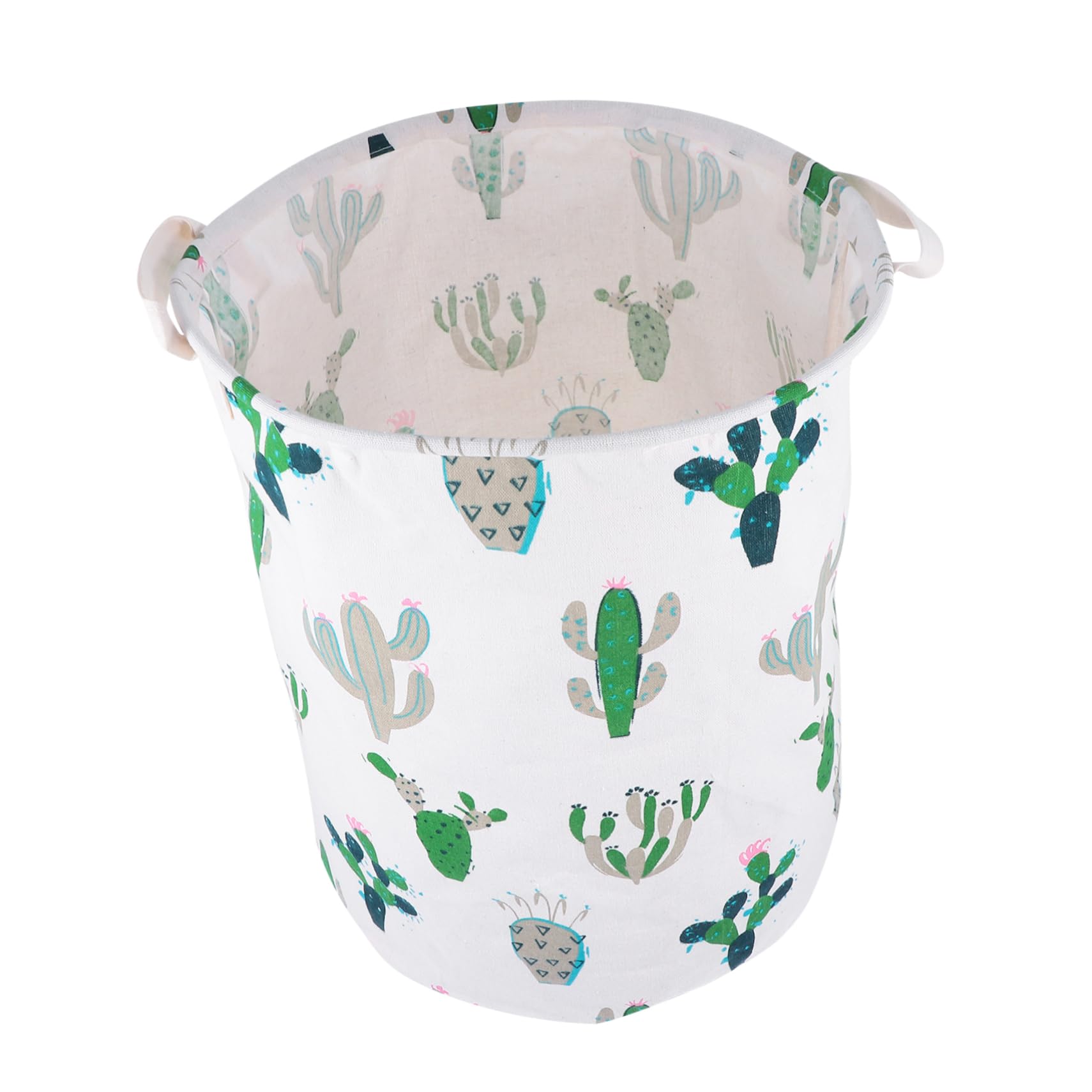 Collapsible Cotton Linen Clothes Storage Laundry Basket