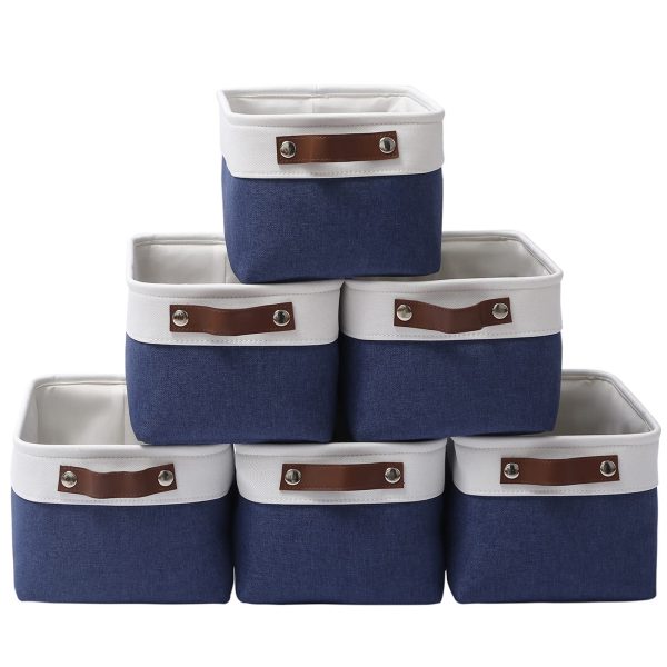 3 Pack Large Foldable Fabric Storage Haundry Baskets