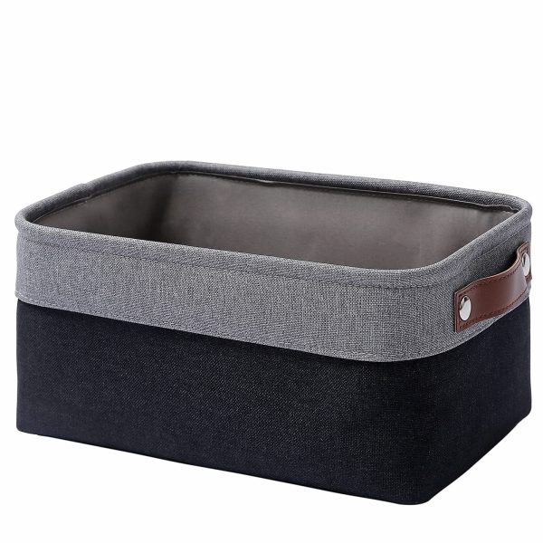 3 Pack Large Foldable Fabric Storage Haundry Baskets