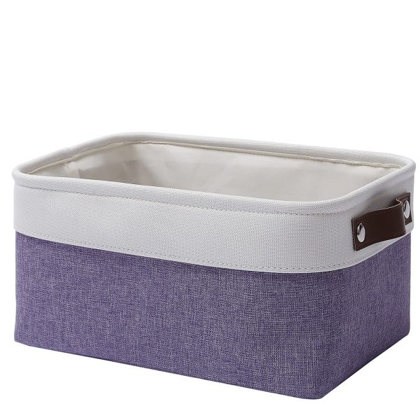 3 Pack Large Foldable Fabric Storage Haundry Baskets