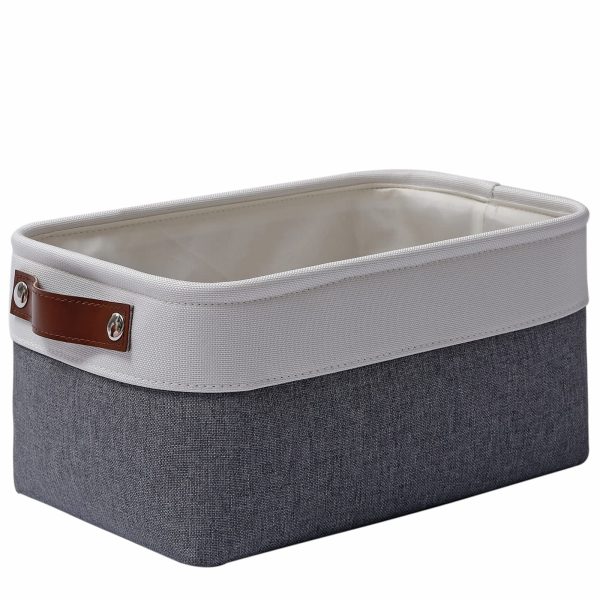 3 Pack Large Foldable Fabric Storage Haundry Baskets