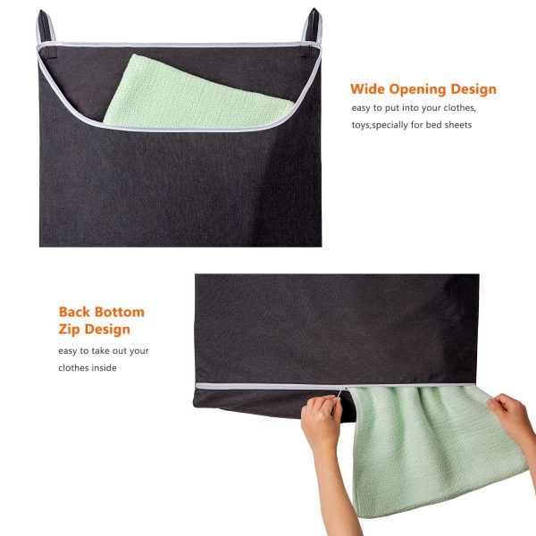 Large Openging Hanging Laundry Hamper Bag