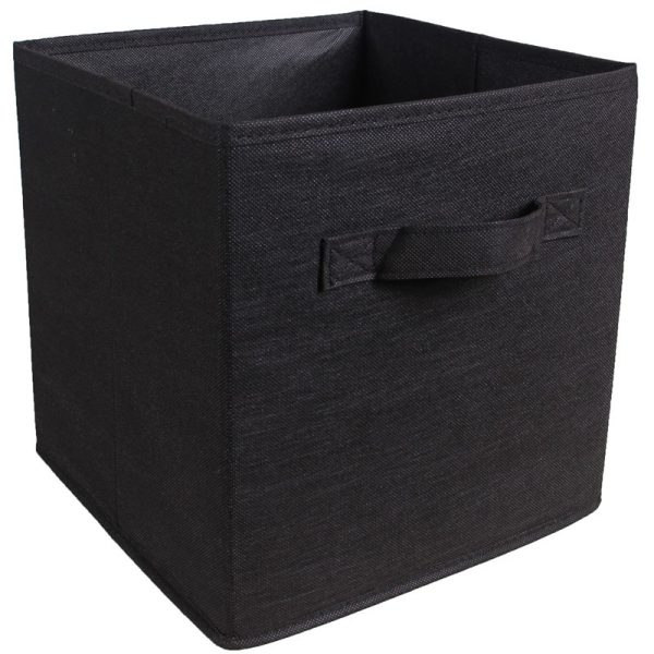 6 Pack Foldable Cube Decorative Fabric Storage Laundry Baskets