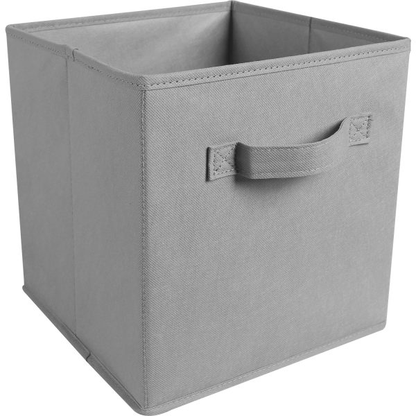 6 Pack Foldable Cube Decorative Fabric Storage Laundry Baskets