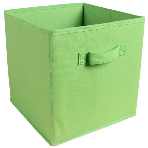 6 Pack Foldable Cube Decorative Fabric Storage Laundry Baskets