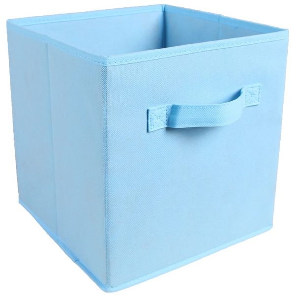 6 Pack Foldable Cube Decorative Fabric Storage Laundry Baskets