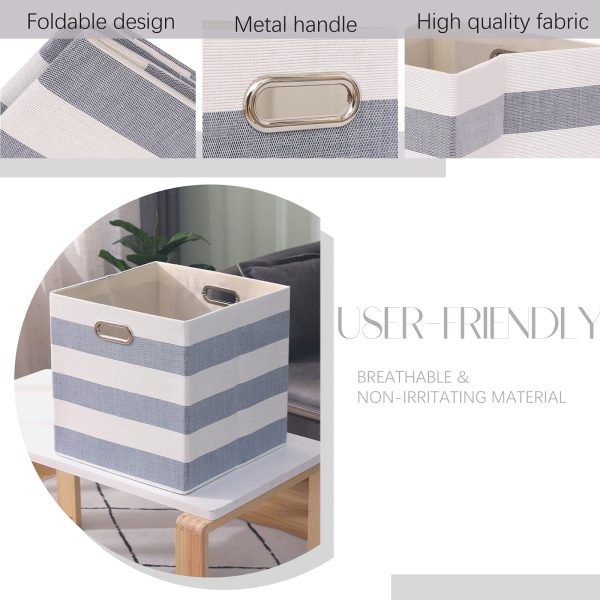 4Pcs Foldable Cube Storage Laundry Baskets