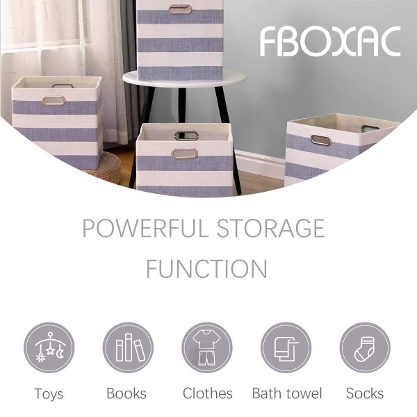 4Pcs Foldable Cube Storage Laundry Baskets