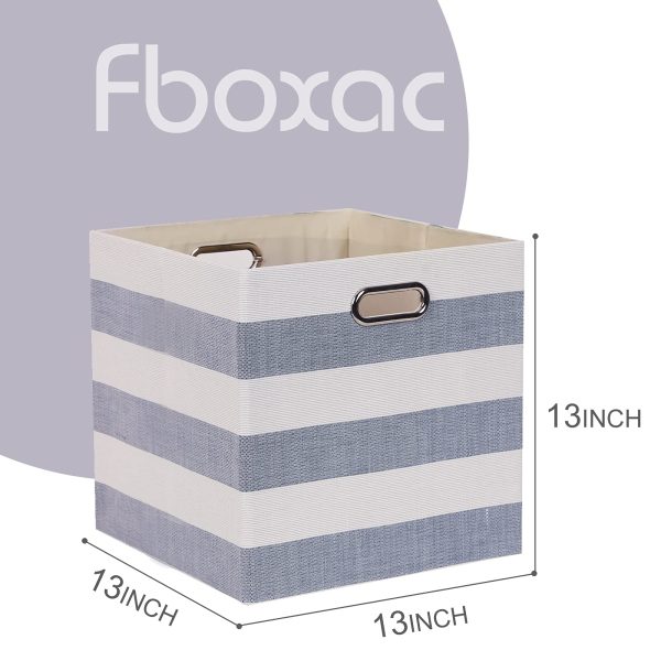 4Pcs Foldable Cube Storage Laundry Baskets