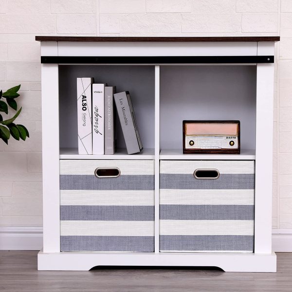 4Pcs Foldable Cube Storage Laundry Baskets