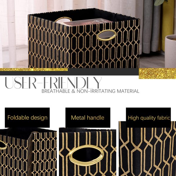 4Pcs Collapsible Cube Storage Laundry Baskets